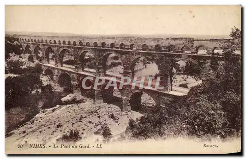 Cartes postales Nimes Le Pont du Gard