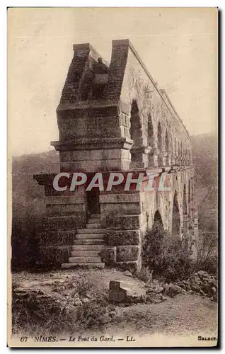 Cartes postales Nimes Le Pont du Gard