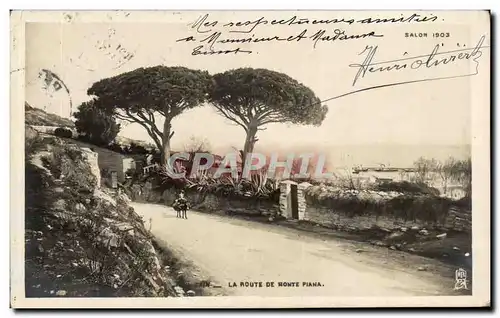 Ansichtskarte AK Sain La Route De Monte Piana Salon 1903