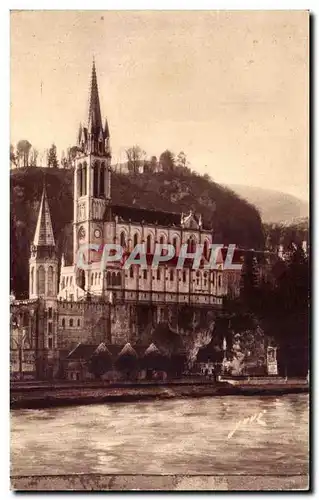 Ansichtskarte AK Toute La France Lourdes La Basilique Et La Grotte