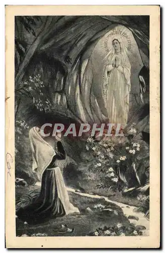 Cartes postales Lourdes L&#39Apparition la vierge