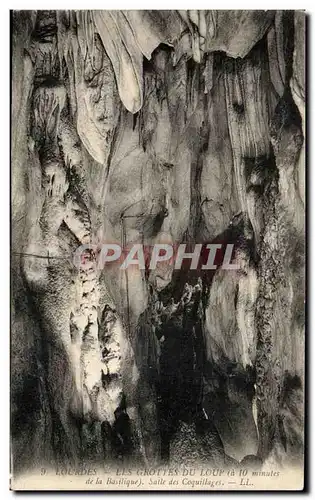 Cartes postales Lourdes Les Grottes Du Loup Salle des Coquillages