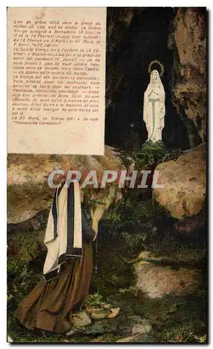 Cartes postales Lourdes La vierge