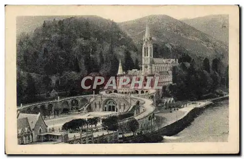 Cartes postales Lourdes Vue d&#39ensemble de la Basilique