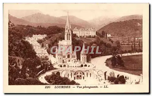 Cartes postales Lourdes Vue plongeante