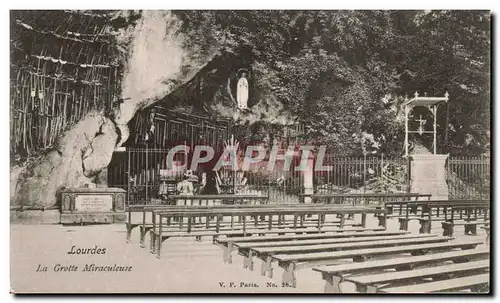Cartes postales Lourdes La Grotte Miraculeuse