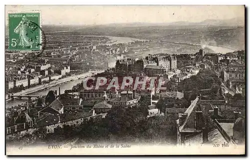 Ansichtskarte AK Lyon Jonction du Rhone et de la Saone