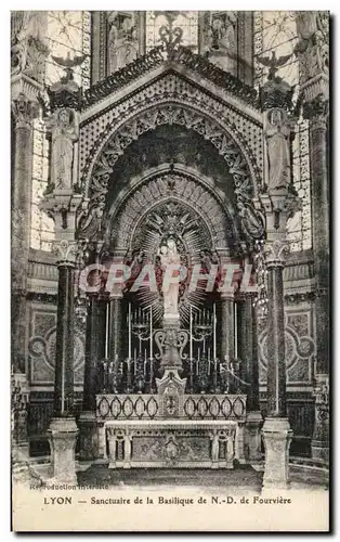 Ansichtskarte AK Lyon Sanctuaire de la Basilique de Fourviere