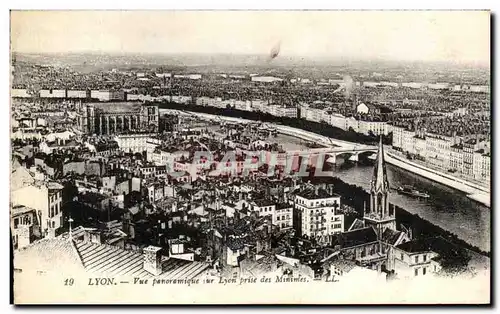 Ansichtskarte AK Lyon Vue Panoramique sur Lyon Prise des Minimies