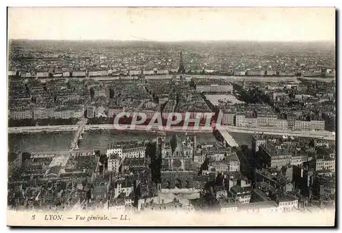 Cartes postales Lyon Vue Generale