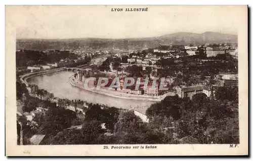 Cartes postales Lyon Panorama sur la Saone