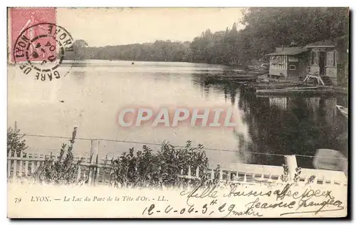 Ansichtskarte AK Lyon Le Parc de la Tete d&#39Or Le Passeur du Lac