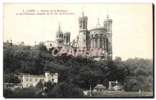 Ansichtskarte AK Lyon Abside de la Basilique et de L&#39Ancienne Chapelle de ND de Fourviere