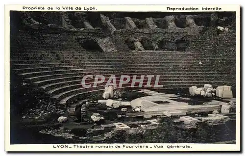 Cartes postales Lyon Theatre Romain de Fourviere Vue Generale