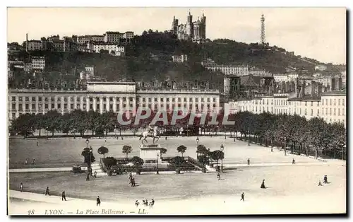 Cartes postales Lyon La Place Bellecour