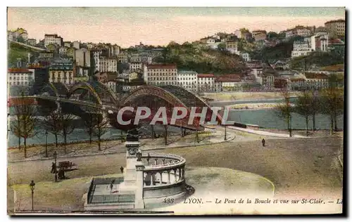 Cartes postales Lyon Le Pont De La Boucle El Vue Sur St Clair