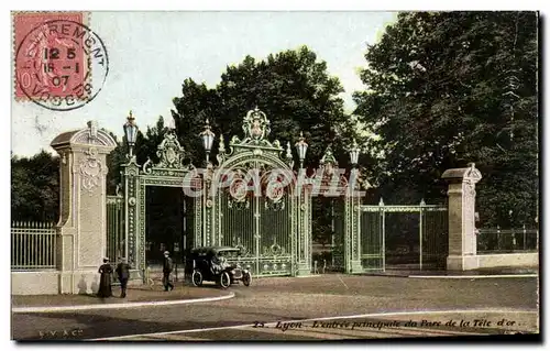 Cartes postales Lyon L&#39entree Principale du parc de la Tete d&#39or