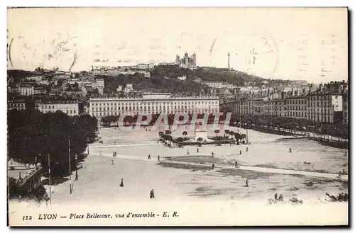 Ansichtskarte AK Lyon Plave Bellecour Vue D&#39Ensemble