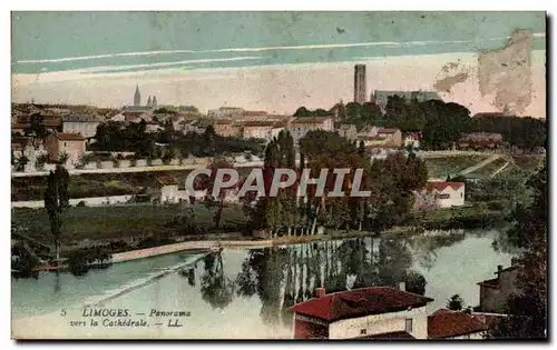 Cartes postales Limoges Panoroma Vers La Cathedrale