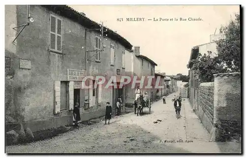 Cartes postales Millery La Poste et la Rue Chaude