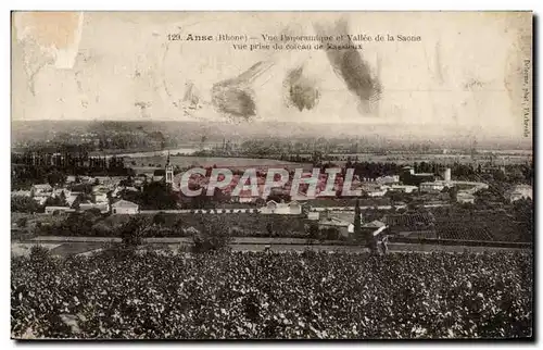 Cartes postales Anse Vue Panoramique et vallee de la Saone Vue prise du Coteau de Vasieux