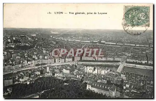 Ansichtskarte AK Lyon Vue Generale Prise de Loyasse