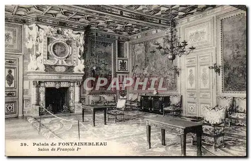 Cartes postales Palais de Fontainebleau Salon de Francois 1er