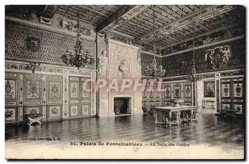 Cartes postales Fontainebleau palais la salle des gardess