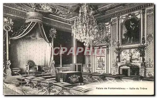 Cartes postales Fontainebleau Palais Salle du trone