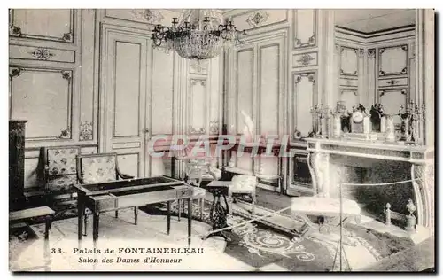 Ansichtskarte AK Fontainebleau Palais Salon des dames d&#39honneur