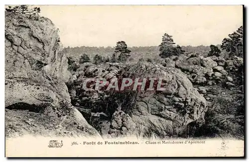 Cartes postales Fontainebleau Foret Chaos et mastodontes d&#39Apremont