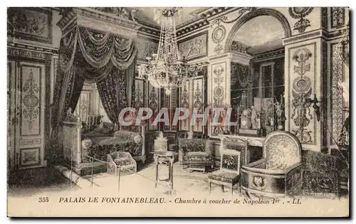 Ansichtskarte AK Fontainebleau Chambre a coucher de Napoleon 1er