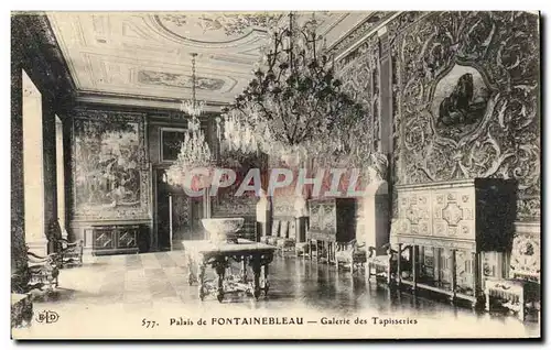 Cartes postales Fontainebleau Palais Galerie des tapisseries Lion