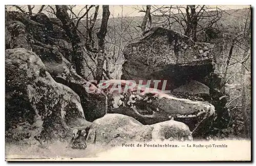 Cartes postales Fontainebleau Foret La roche qui tremble