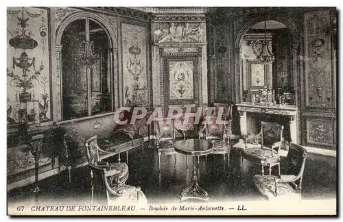 Cartes postales Fontainebleau Chateau Boudoir de marie Antoinnette