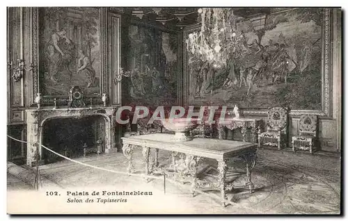 Cartes postales Fontainebleau Palais Salon des tapisseries