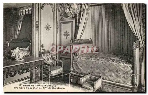 Ansichtskarte AK Fontainebleau Chambre a coucher de Mme de Maintenon