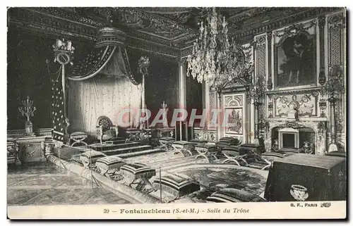 Ansichtskarte AK Fontainebleau Salle du trone