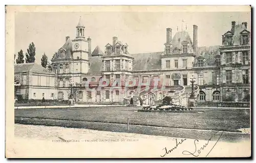 Ansichtskarte AK Fontainebleau Palais Facade principale