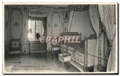 Ansichtskarte AK Fontainebleau Chambre a coucher de Mme de Maintenon