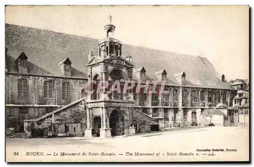 Cartes postales Rouen Le monument de Saint Romain