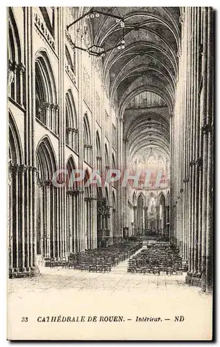 Cartes postales Cathedrale De Rouen Interieur