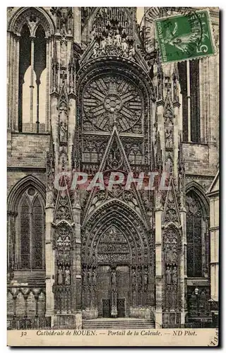 Cartes postales Rouen Portail de la Calende