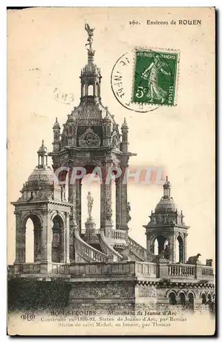 Cartes postales Bonsecours Monument de Jeanne d&#39arc