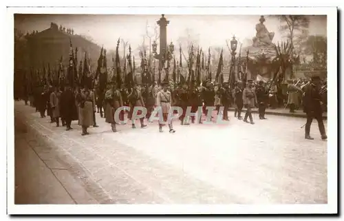 Cartes postales Funerailles Du Marechal Foch Mars Depart de Notre Dame Le clerge Mars 1929 Paris Militaria