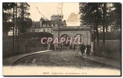 Cartes postales Brest La porte Foy Les fortifications