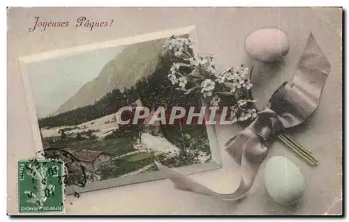 Cartes postales Fantaisie Paques Oeufs