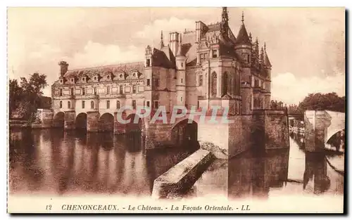 Cartes postales Chenonceaux Le Chateau La Facade Orientale