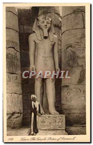 Ansichtskarte AK Luxor The Temple Statue of Ramses II Egypte