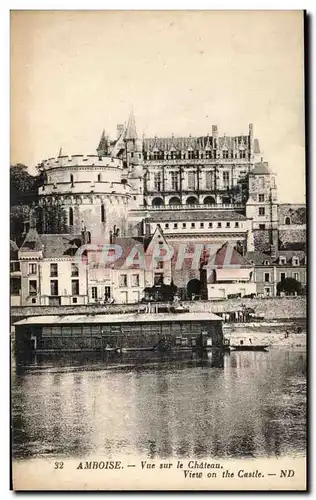 Cartes postales Amboise Vue Sur le Chateau